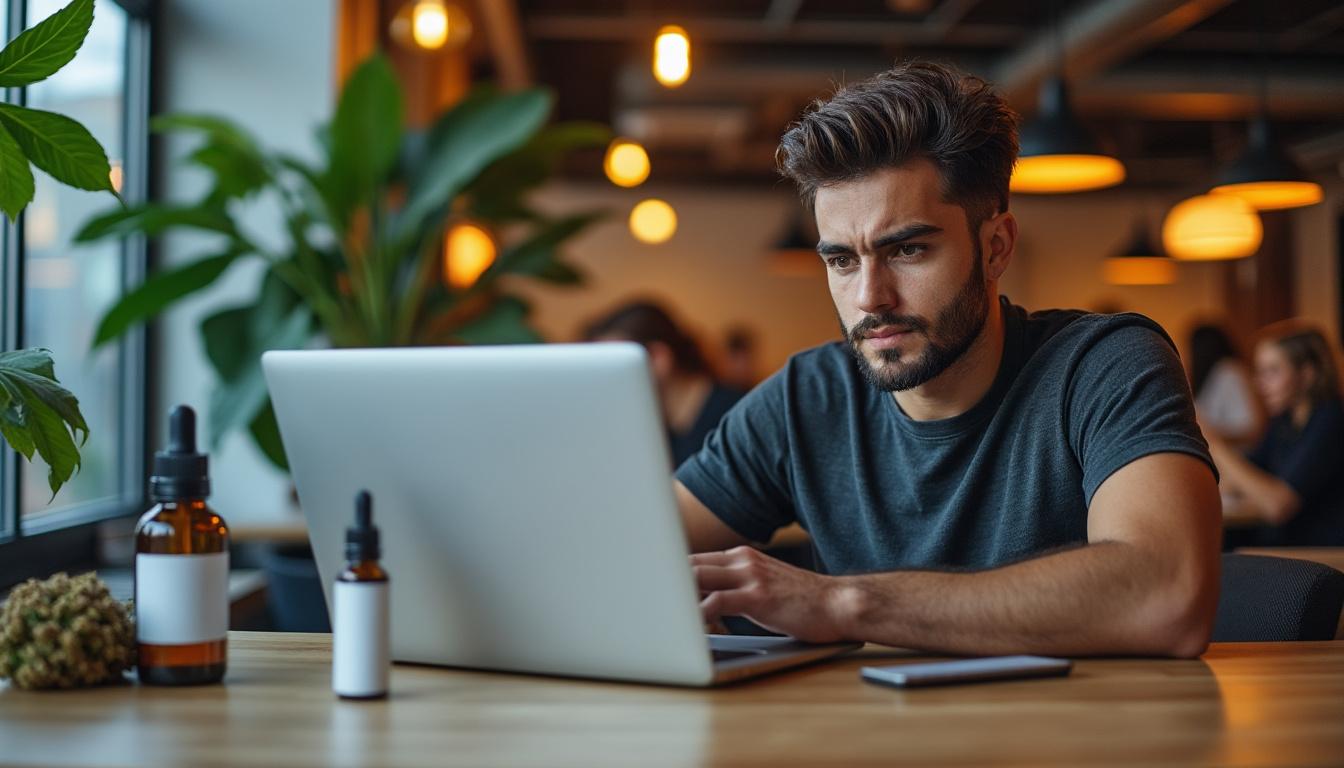 Illustration: Difficultés et restrictions liées à la promotion du CBD sur les réseaux sociaux