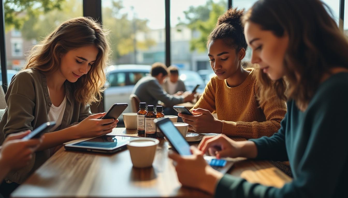 Illustration: Rôle des réseaux sociaux dans l’éducation et la démocratisation du CBD