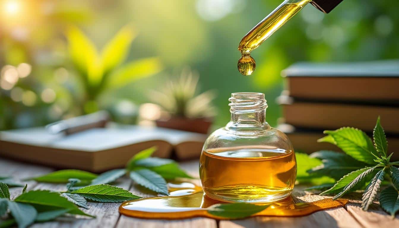 Illustration: Définition et composition de l’huile de CBD : comprendre la base