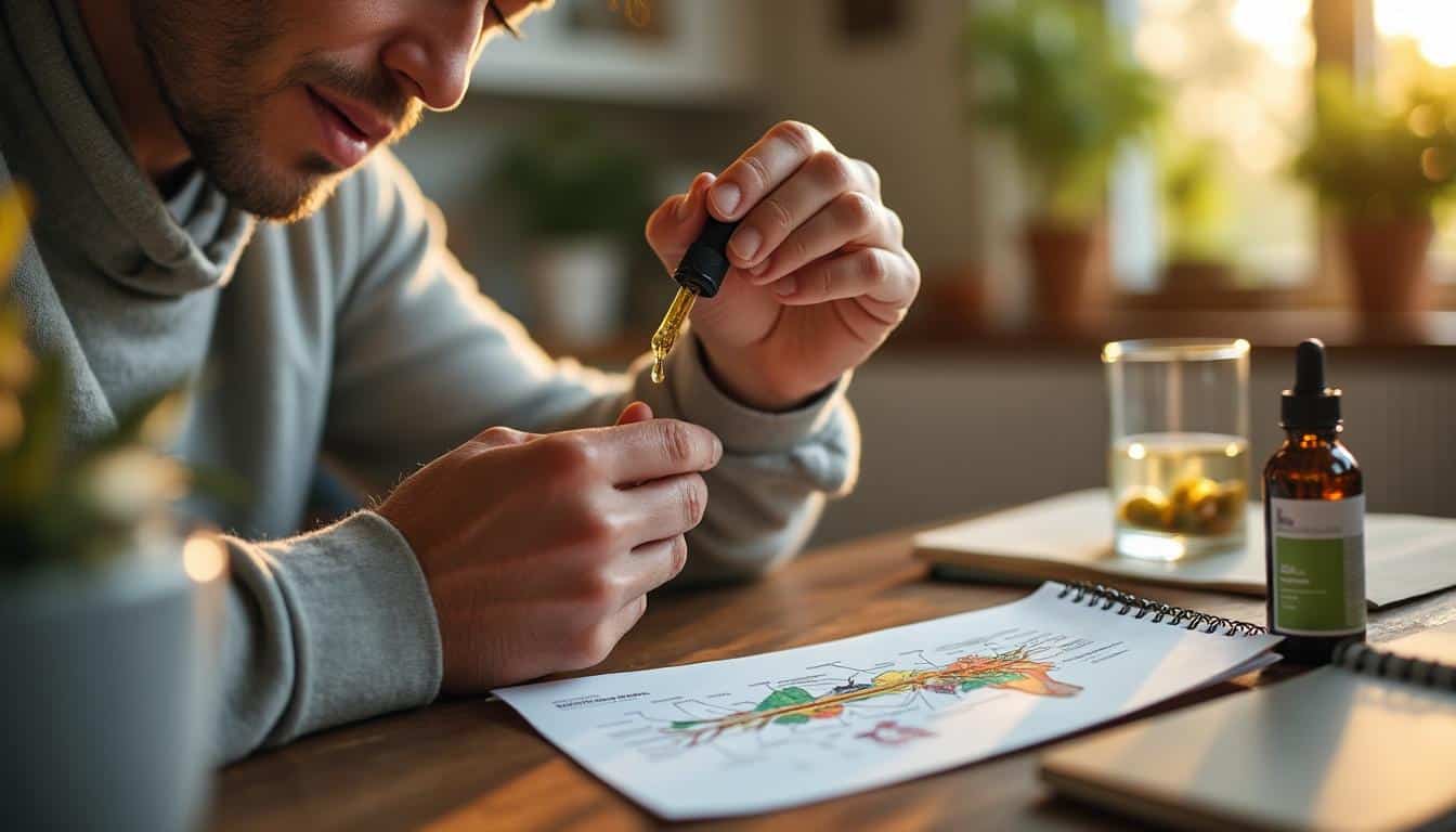 Illustration: Comment agit l’huile de CBD à effet immédiat sur le corps : explications scientifiques