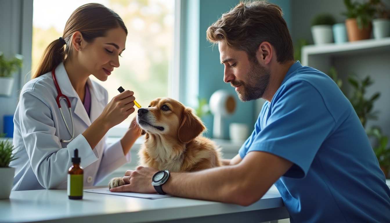 Illustration: Fonctionnement du CBD chez le chien : mécanismes et action