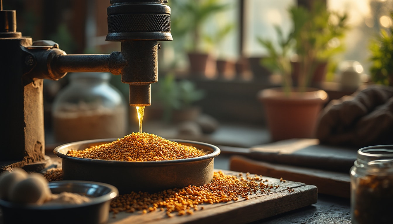 Illustration: Les méthodes d’extraction du CBD : focus sur la pression à froid