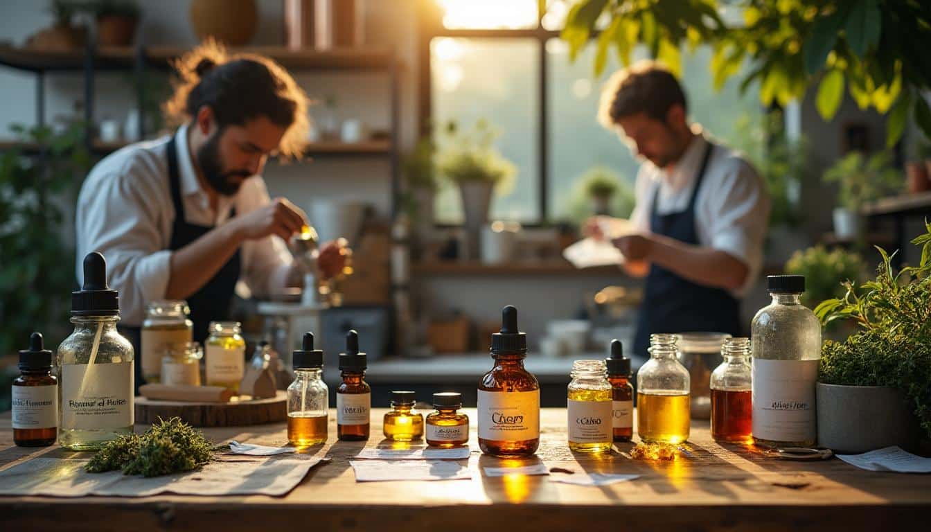 Illustration: Explorer la fabrication des huiles et des autres produits : extraction, pureté et qualité