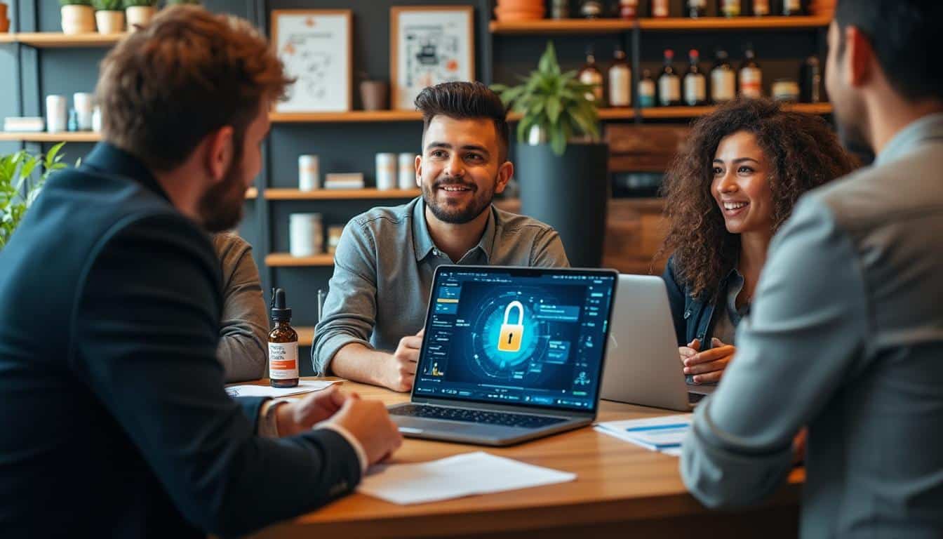 Illustration: Comprendre la sécurité du réseau en boutique de CBD grâce à la formation